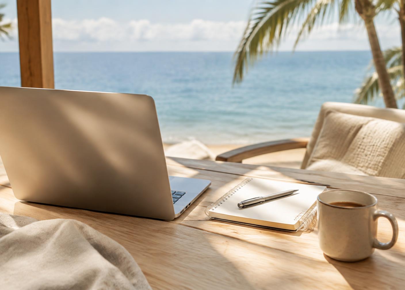 Seaside workspace